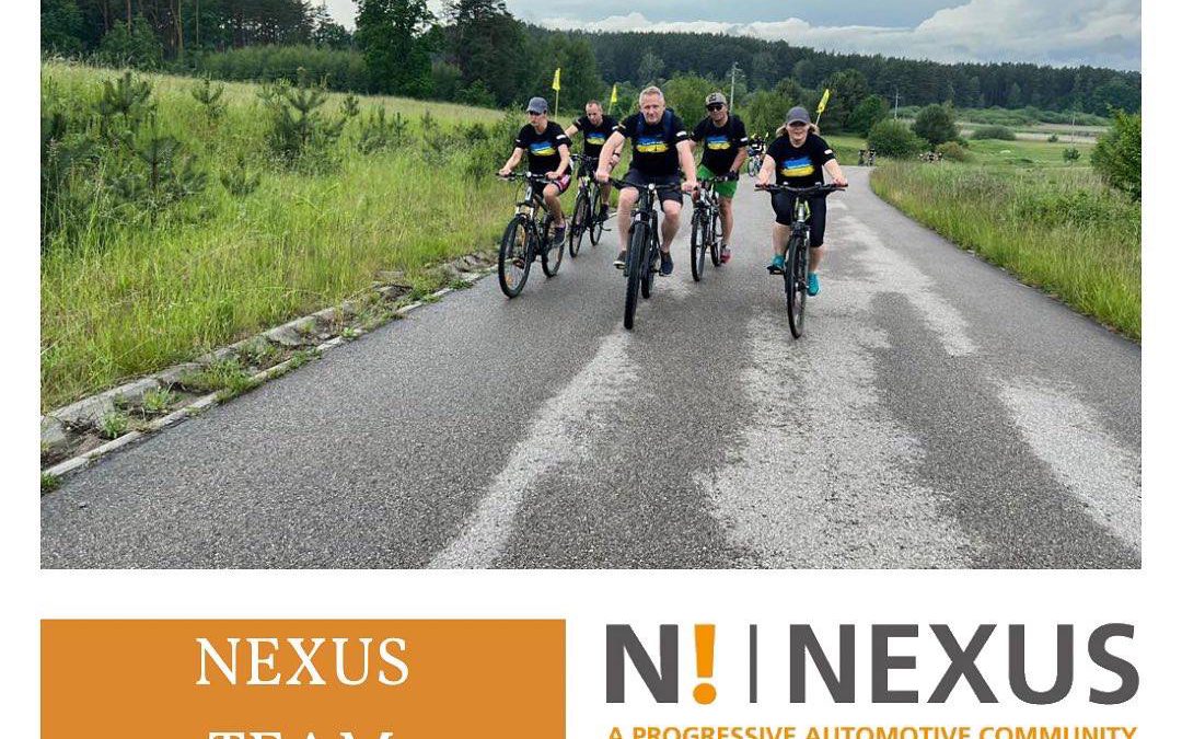 Bike ride in support of Ukraine from our Polish colleagues Nexus Automotive Central Europe
